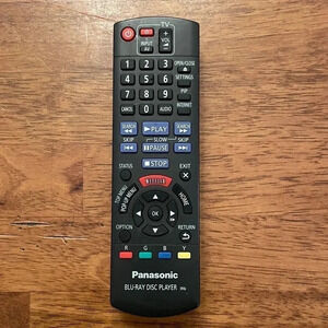 GENUINE PANASONIC N2QAYB000575 BLU-RAY DVD PLAYER REMOTE -‎ DMP-BD755